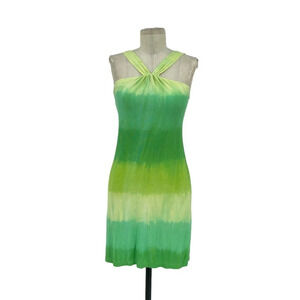 Cosabella Green Ombre Dye Halter Jersey‎ Dress Size Small